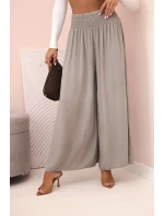 Dámské viskózové kalhoty s elastickým pasem fango