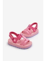 Dětské sandálky Na suchý zip  Růžové model 21661998 - Zaxy