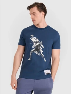 Pánské volejbalové tričko s potiskem 4F 4FRAW25TTSHM3237-46S pánské