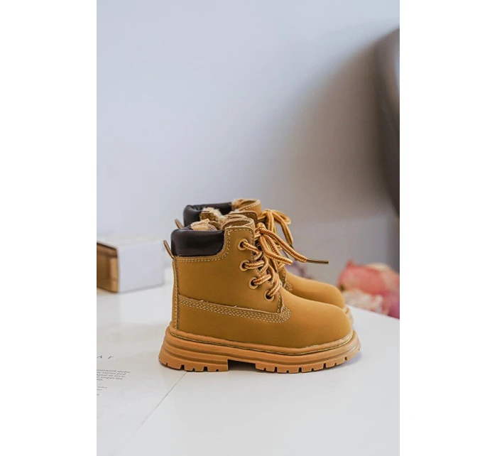 Dětské Trapery Botky Na Zip Camel model 21639884 - Boto