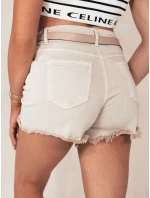 Dámské šortky beige Dstreet model 21977838 - FashionStreet Dámské šortky beige Dstreet model 21977838 - FashionStreet