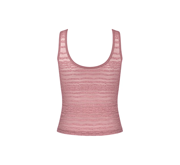 Dámská podprsenka FREE Evolve Tank Top Lace - tm. růžové 7836 - SLOGGI