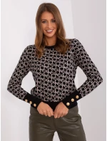 Jumper AT SW 2342.46P černý a béžový Jumper AT SW 2342.46P černý a béžový