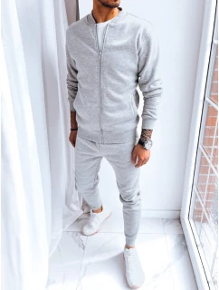 Pánská zateplená tepláková souprava světle šedá model 21968818 - FashionStreet