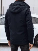 Pánská zimní bunda s kapucí tmavě modrá FashionStreet TX4907