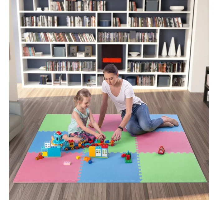 Multipack One Fitness puzzle podložka MP10 zeleno-modro-červená 9 dílků 10 mm Multipack One Fitness puzzle podložka MP10 zeleno-modro-červená 9 dílků 10 mm