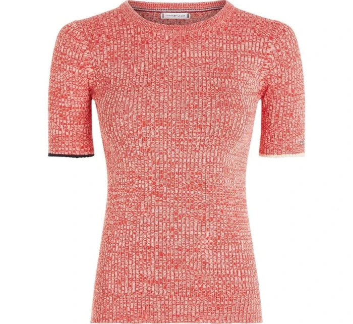 TOMMY HILFIGER DÁMSKÝ SVETR S KRÁTKÝM RUKÁVEM TOMMY HILFIGER DÁMSKÝ SVETR S KRÁTKÝM RUKÁVEM