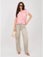 T shirt D12110M02646F koralowy T shirt D12110M02646F koralowy