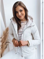 Dámská bunda FLUFFY bílá FashionStreet TY3582