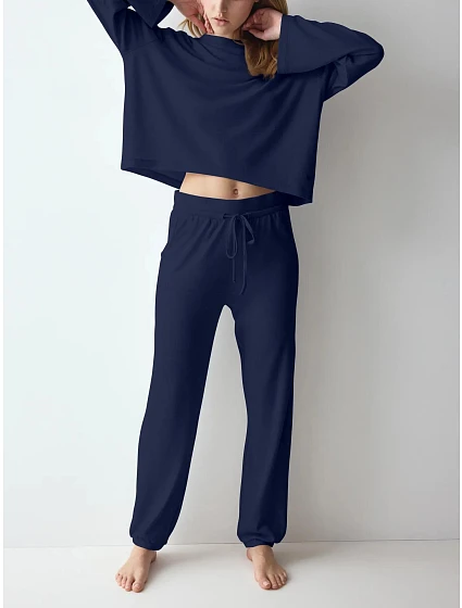Dámské tepláky Cozy Comfort Cozy Trouser X 01 modré Blue - TRIUMPH Dámské tepláky Cozy Comfort Cozy Trouser X 01 modré Blue - TRIUMPH