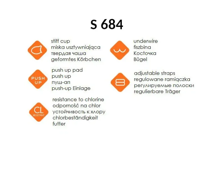 Jednodílné dámské plavky S 11 model 20129958 - Self Jednodílné dámské plavky S 11 model 20129958 - Self