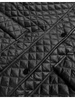 Černá dámská oversize bunda pro přechodné období (ag6-27)