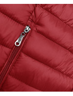 Červená prošívaná dámská bunda se stojáčkem (16M9111-270)