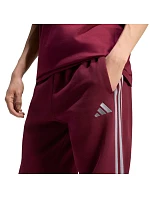 Pánské kalhoty adidas Essentials 3-Stripes Fleece Tapered Cuffed v barvě bordó KY4134 Pánské kalhoty adidas Essentials 3-Stripes Fleece Tapered Cuffed v barvě bordó KY4134