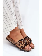 Dámské sandály na korkové platformě panterka Mevuna Dámské sandály na korkové platformě panterka Mevuna