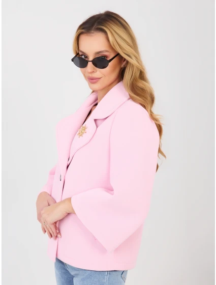 IT KR bunda FL8159 1.29 světle růžová