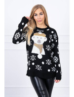 Vánoční svetr s medvědí černou