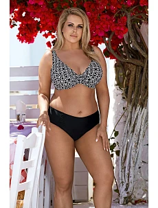 Dvoudílné plavky 3065/0 černo-bílé - Lorin