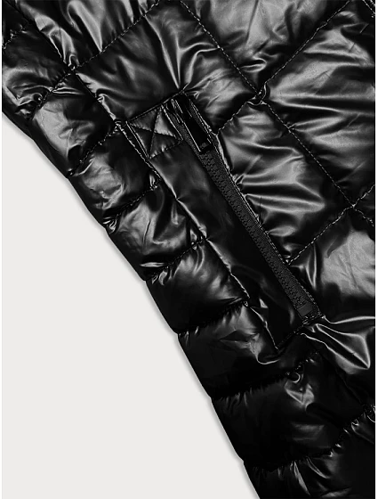 Černá dámská bunda s kapucí model 21247054 - J.STYLE