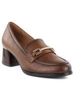 Dámské boty na podpatku hnědé Potocki SZ12784