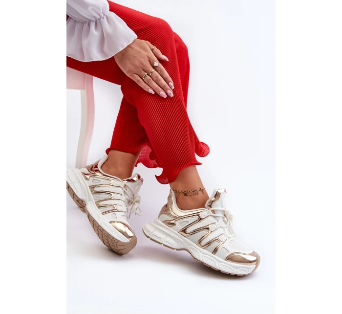 Dámské tenisky na masivní podrážce bílé model 21659040 - Boto