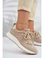 Kožené semišové dámské tenisky model 22069532 - EVENTO Kožené semišové dámské tenisky model 22069532 - EVENTO