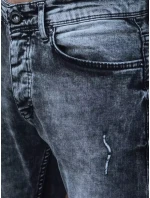 Pánské tmavě šedé džínové kalhoty model 21965791 - Dstreet