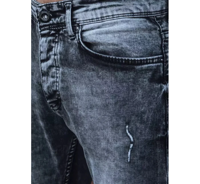 Pánské tmavě šedé džínové kalhoty model 21965791 - Dstreet