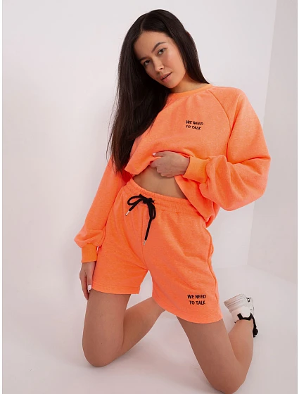 Dámská tepláková souprava s fluo šortkami model 22206243 - Factory Price Dámská tepláková souprava s fluo šortkami model 22206243 - Factory Price