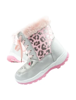 dětské zimní sněhové boty teplé pro dívky model 21813343 - Leomil