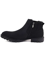 Pánské vysoké kotníkové boty, černé, model 22348417