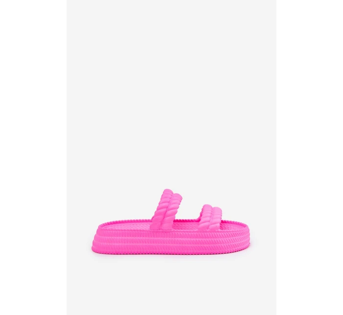 Pěnové Lehká Dámské Sandały Na Platformě S.Barski ZK51-001 Fuchsie Pěnové Lehká Dámské Sandały Na Platformě S.Barski ZK51-001 Fuchsie