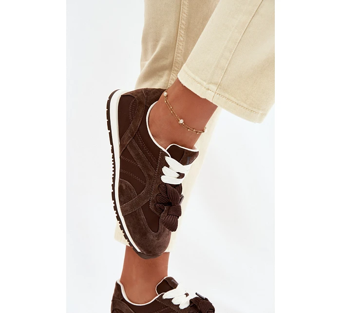 Kožené tenisky Vinceza Dámské 86427 Čokoládové Kožené tenisky Vinceza Dámské 86427 Čokoládové