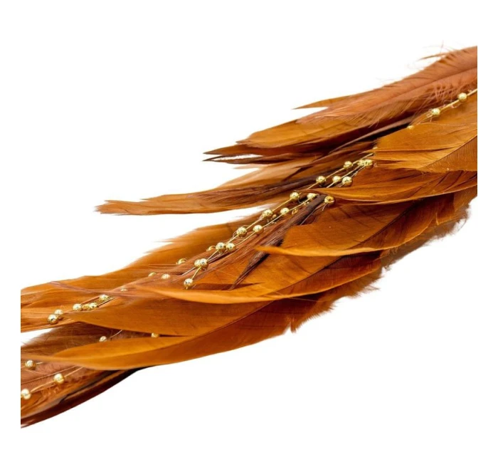 OZDOBNÝ PTÁK NA KLIPU 38CM BRONZ A MĚĎ OZDOBNÝ PTÁK NA KLIPU 38CM BRONZ A MĚĎ