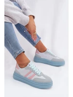 Dámské tenisky na platformě modré Galleria