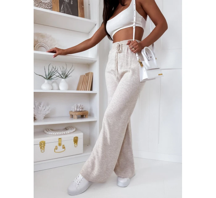 Dámské kalhoty se širokými nohavicemi LAKELIFE light beige FashionStreet UY1686 Dámské kalhoty se širokými nohavicemi LAKELIFE light beige FashionStreet UY1686