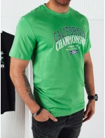 Pánské zelené tričko s potiskem FashionStreet RX5390