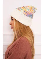 Bublinková čepice K219 ecru