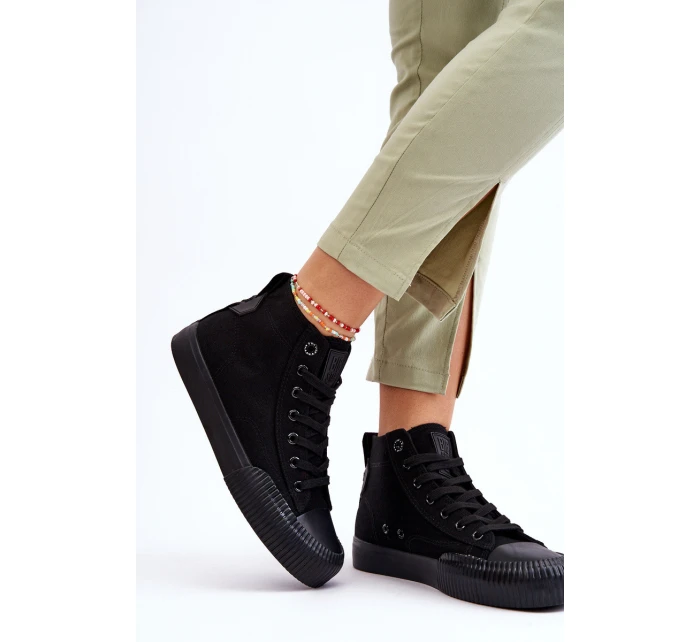 Dámské vysoké tenisky Big Star Černé model 21610389 - Big Star Shoes Dámské vysoké tenisky Big Star Černé model 21610389 - Big Star Shoes