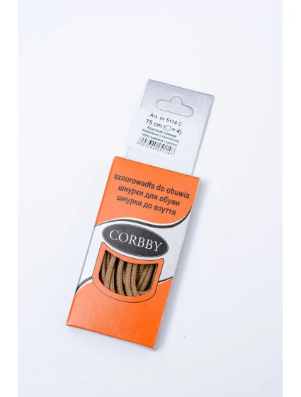 Beige Voskované Tenké Šněrovací Provázky Corbby