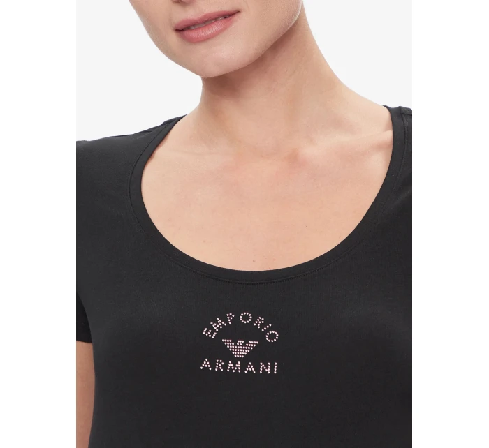 Dámské tričko 163377 4R223 00020 černé - Emporio Armani Dámské tričko 163377 4R223 00020 černé - Emporio Armani