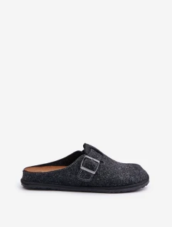 Pohodlné Pánské Pantofle S Přezkou Grafitové model 21677429 - Inblu