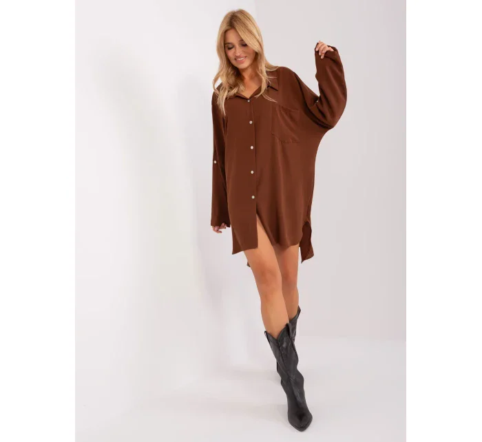 Šaty DHJ SK 13938.02P hnědá Šaty DHJ SK 13938.02P hnědá