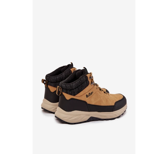 Pánské zateplené trekingové boty Lee Cooper – camel