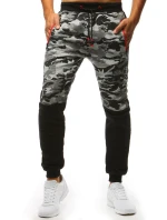 Pánské kamuflážní šedé tepláky FashionStreet UX3493