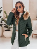 Dámská prošívaná zimní bunda SOLARIS zelená FashionStreet TY4008 Dámská prošívaná zimní bunda SOLARIS zelená FashionStreet TY4008