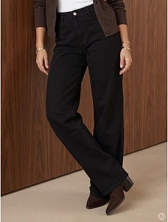 Dámské černé kalhoty FashionStreet UY3201