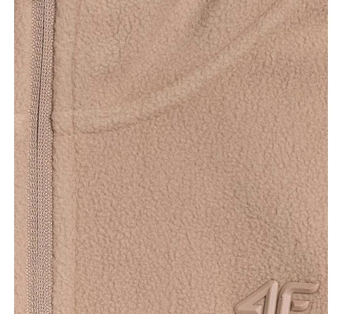 Dámská fleecová mikina 4F F069 světle hnědá 4FWAW25UFLEF069 82S