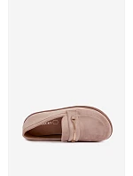 Barefoot mokasíny se zlatým detailem béžové model 22368159 - Boto Barefoot mokasíny se zlatým detailem béžové model 22368159 - Boto