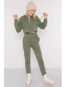 Teplákové kalhoty 15891 khaki